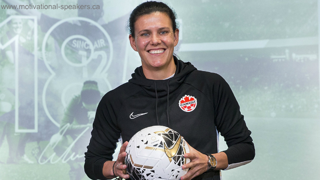 Speaker Christine Sinclair